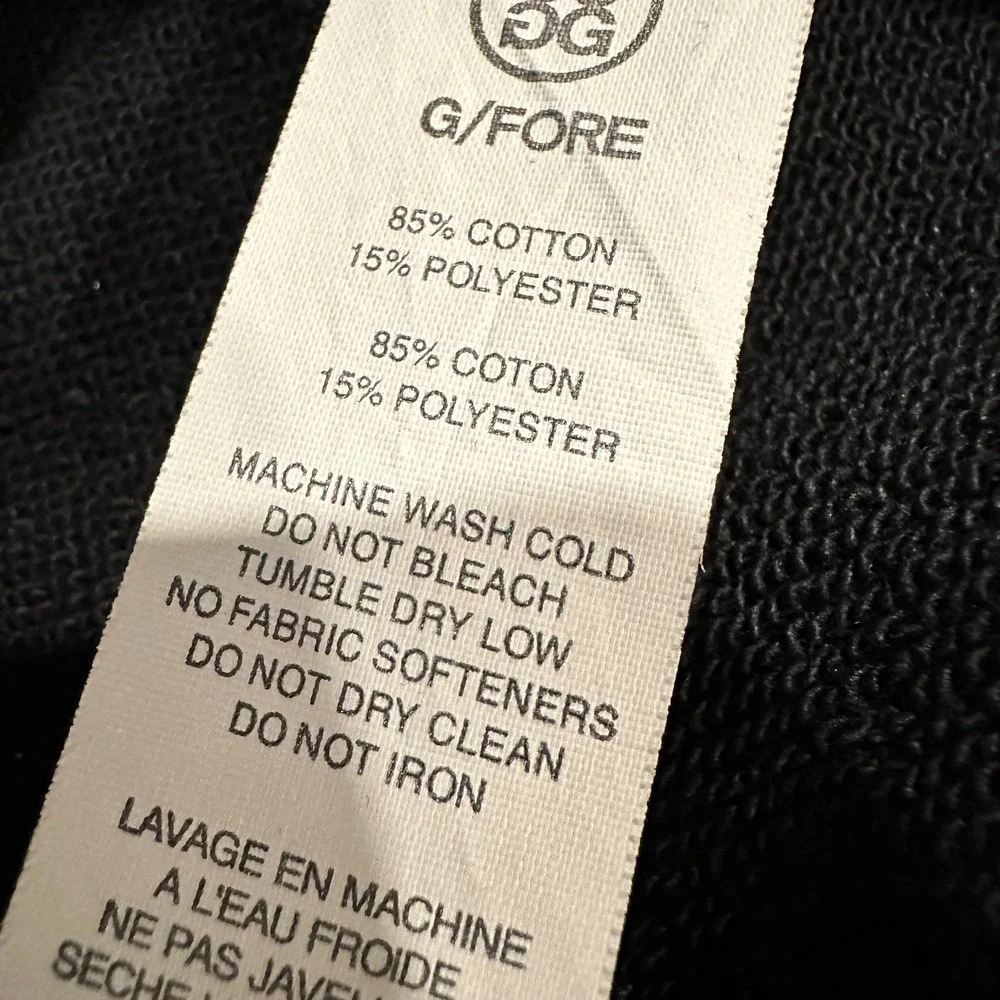 G/FORE Zip Hoodie Mens Medium Black Camo Skull Logo Golf Athleisure Sportswear - Picture 6 of 15